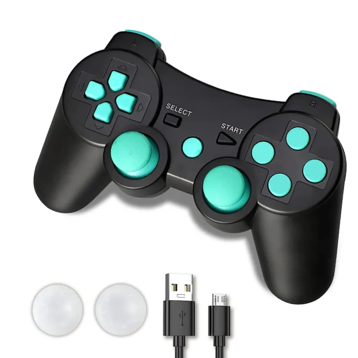 Rechargeable Wireless Joystick Gamepad for PS3 & PC Shock Vibration Controller with Accessories for P 3 - Image 6