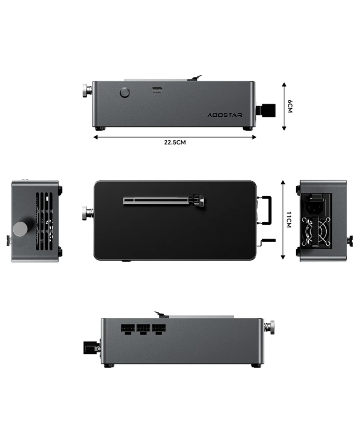 AOOSTAR AG01 EGPU Dock with OCulink Port，Built-in Huntkey 800W Power Supply - Image 2