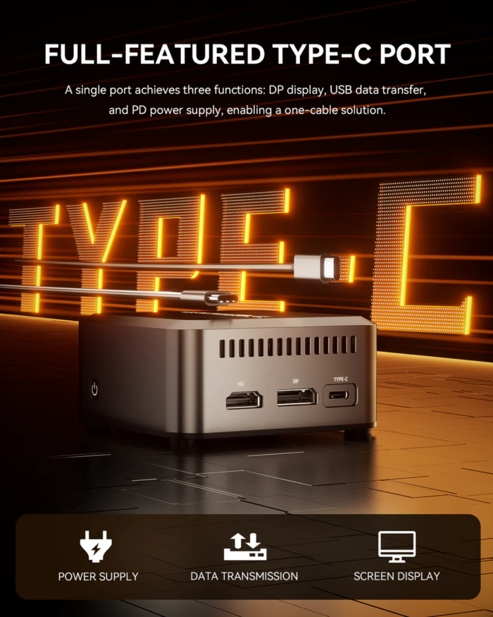 AOOSTAR N1 PRO Intel Twin Lake N150 Mini PC With W11 PRO 12GB LPDDR5 RAM(NO OS) - 图片 6