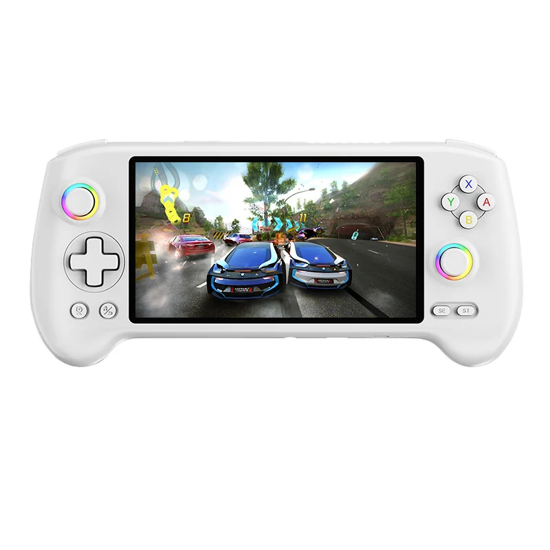 ANBERNIC RG557 Handheld Game Console 5.48" AMOLED Screen Dimensity 8300 Android 14 High-resolution Joysticks