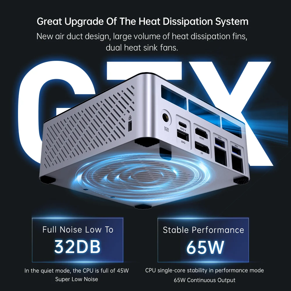 Machenike GTX Mini PC AMD Ryzen 7 8845HS / Ryzen 9 7940HS Gaming Desktop - Image 2