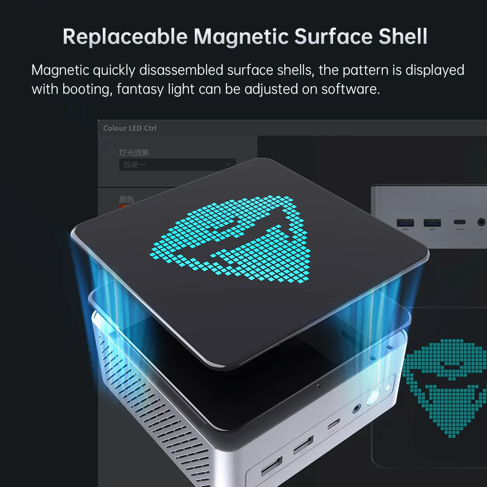 Machenike GTX Mini PC AMD Ryzen 7 8845HS / Ryzen 9 7940HS Gaming Desktop - Image 3