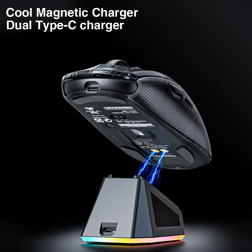 AULA SC630 Tri-Mode Wireless RGB Gaming Mouse Rechargeable Lightweight - Image 4