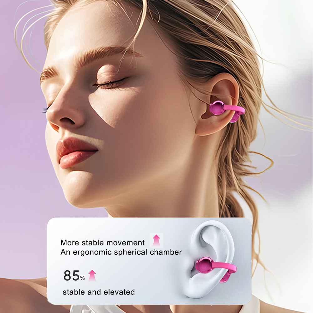 2026 Wireless Ear Clip Headphones Open Ear Bluetooth 5.4 Earbuds with Spatial Audio & AI Bass Compensation - Image 3