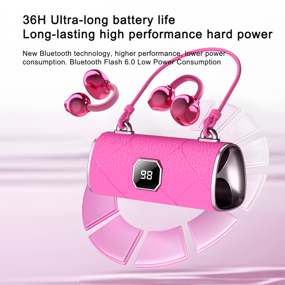 2026 Wireless Ear Clip Headphones Open Ear Bluetooth 5.4 Earbuds with Spatial Audio & AI Bass Compensation - Image 9